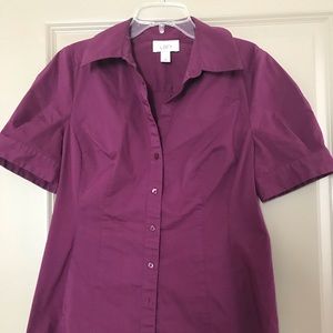 Purple blouse from loft, super cute, size small